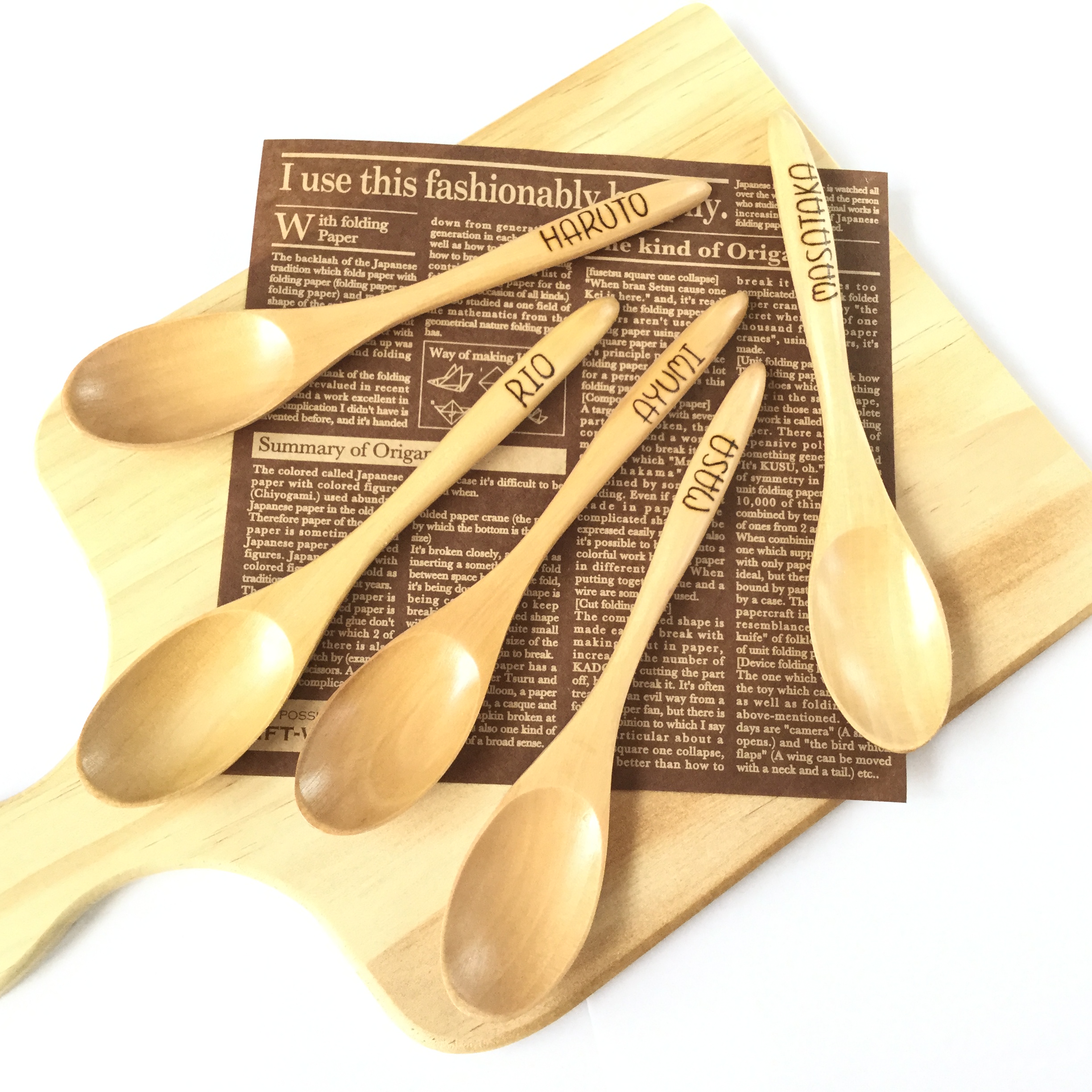 名入れ】【プレゼントにも！】やさしい木のスプーン - Nicomore【に