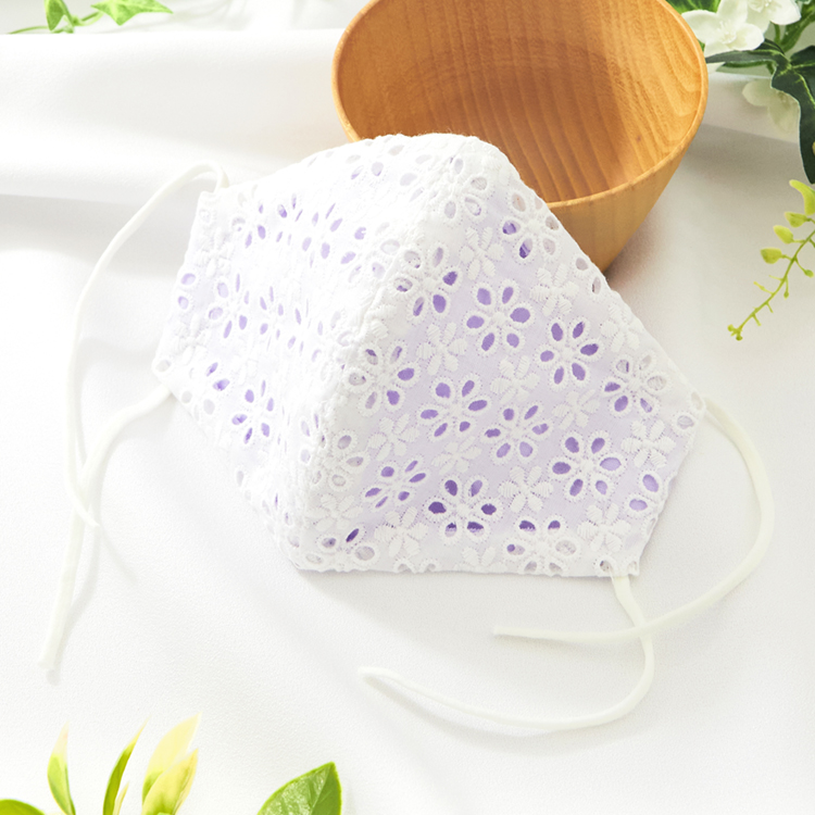 ♪424❤️ ターコイズ花マスクチェーンマスクメガネチェーンチャーム