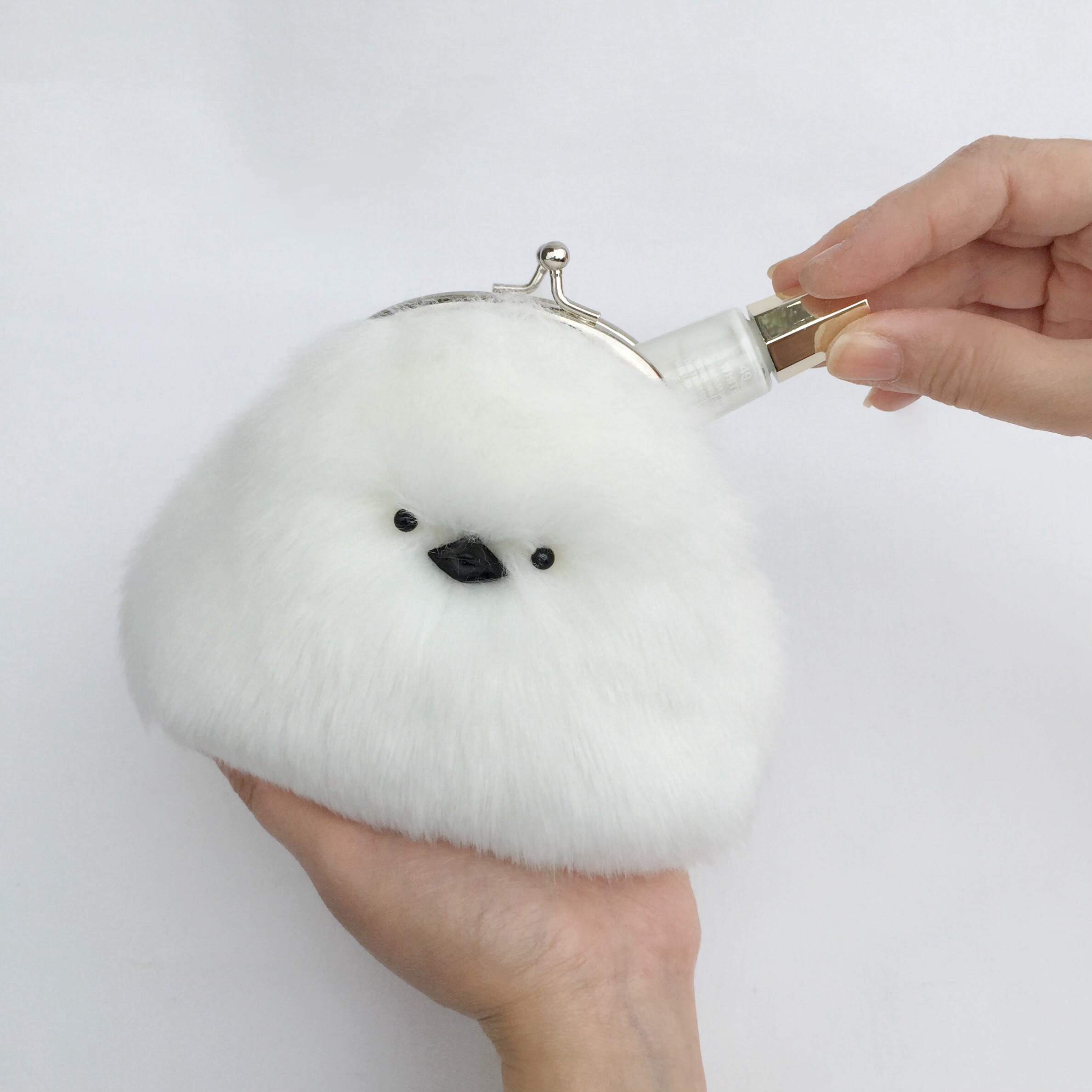 シマエナガま口　2個セット　レフトシンブル様　ハンドメイド　がま口　ポーチ シマエナガま口 2個セット レフトシンブル様 ハンドメイド