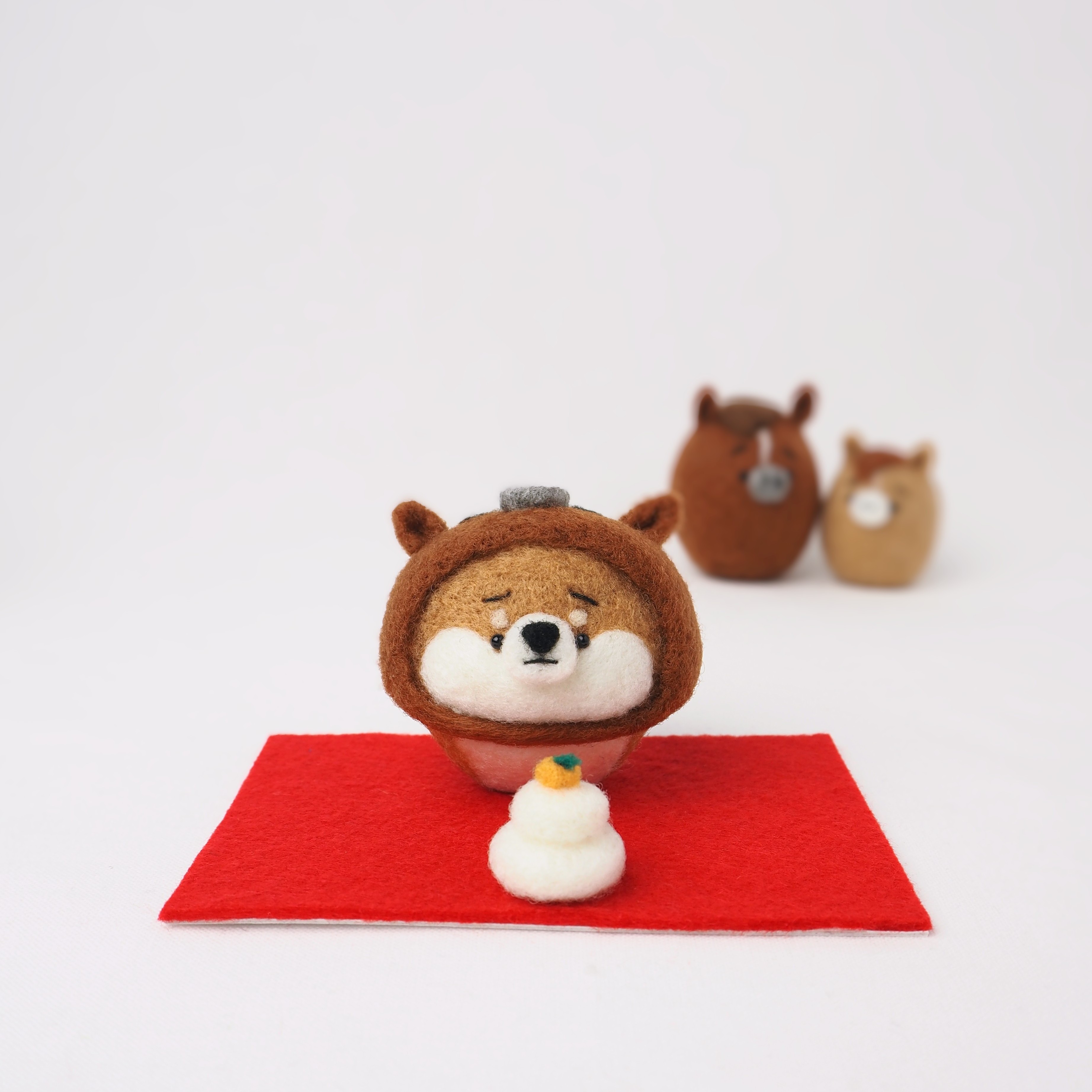 Lura ✿　羊毛フェルトマスコット　3体セット Lura ✿ 羊毛フェルトマスコット 3体セット Lura ✿ 羊毛フェルト