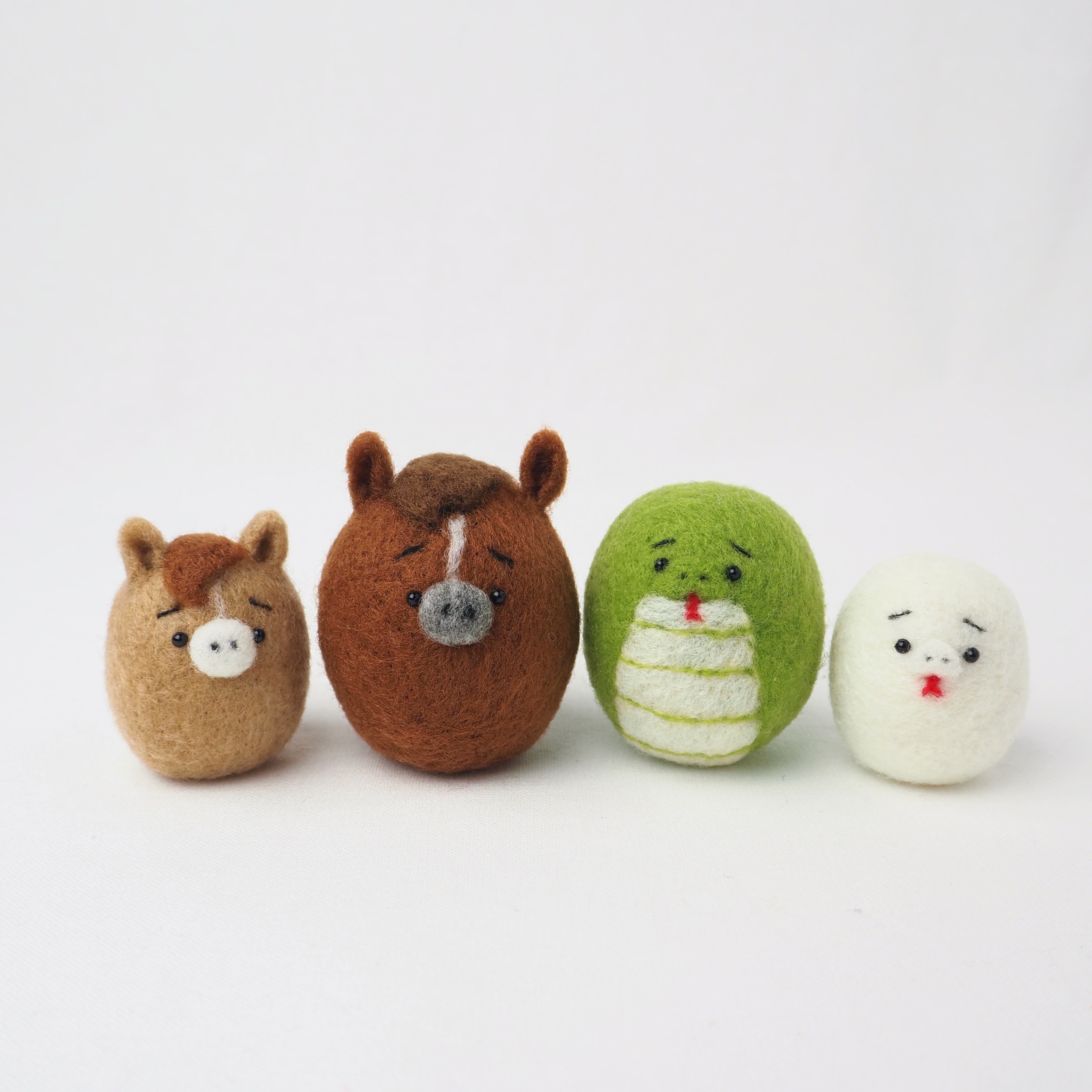 くどちゃん様専用ページ馬赤だるま(福)【羊毛フェルト・アクレーヌ