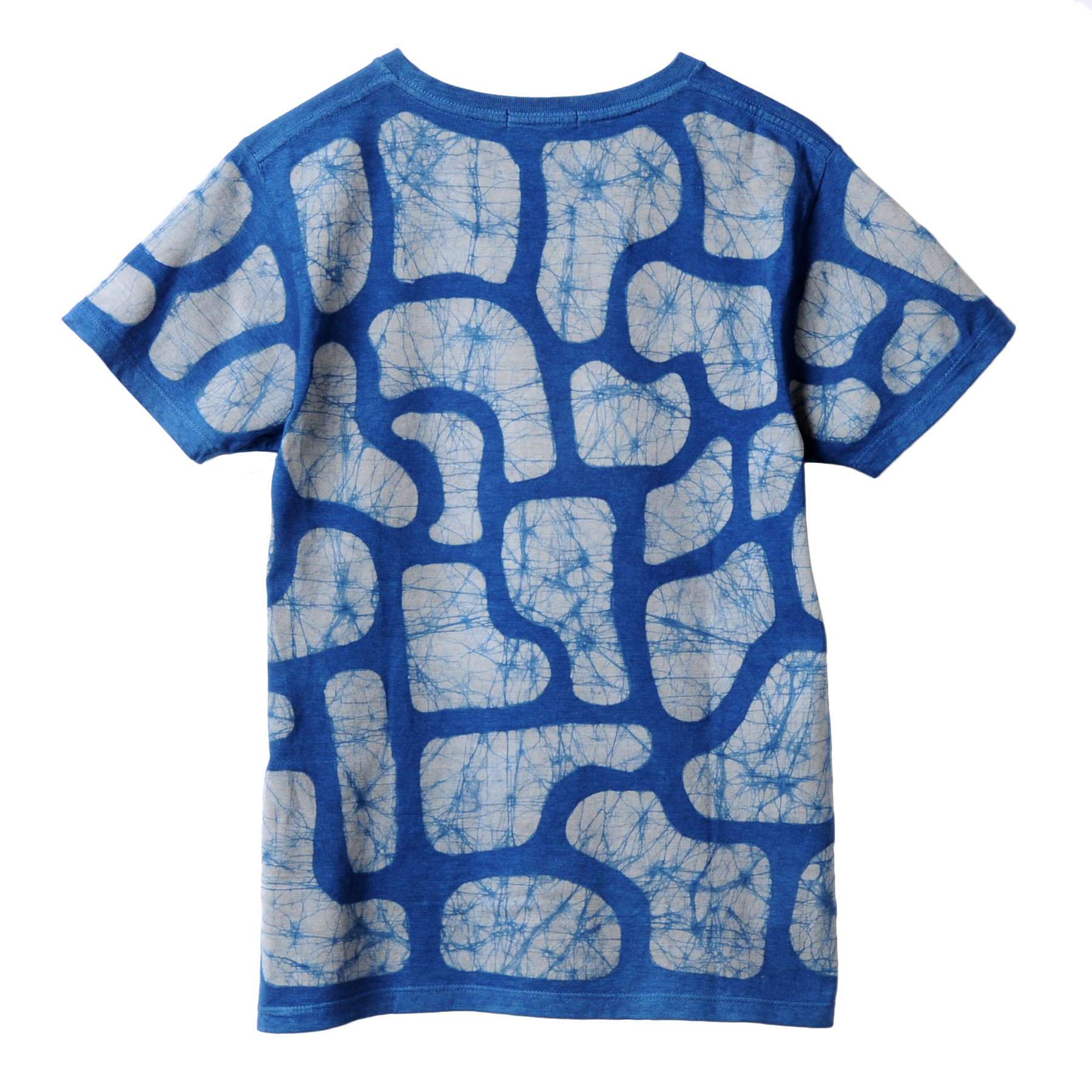 草木染め】ろうけつ染めTシャツ（藍と墨） プレゼントに