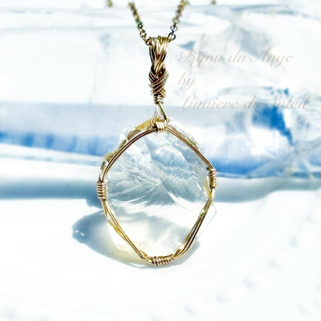 セドナジュエリー　アンダラクリスタル　ペンダントTOP ユニセックス アンダラクリスタルのツインペンダントトップ ツイン／優雅な