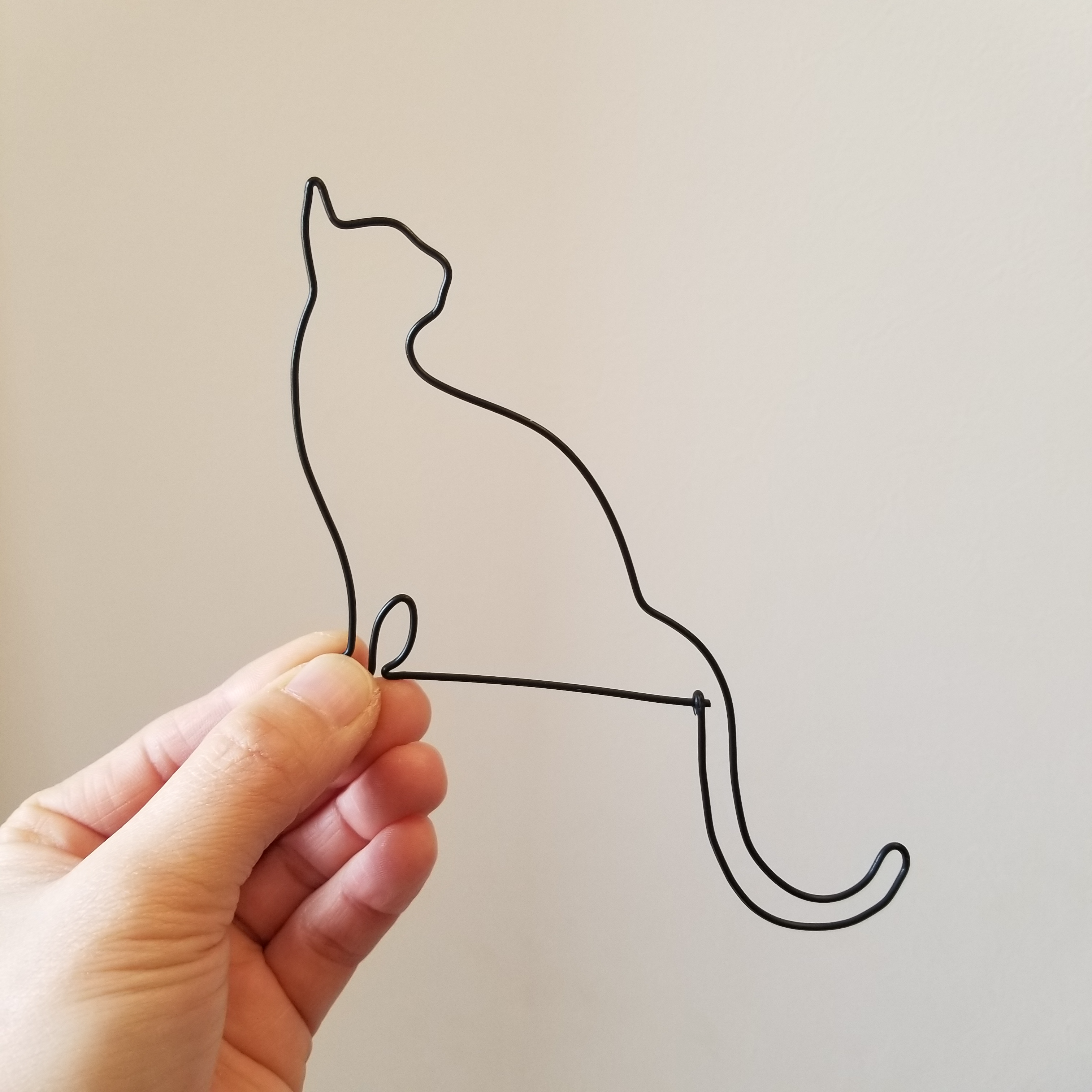 ワイヤーアート 壁飾り 猫 【にゃんだらりん 】飾り ワイヤー