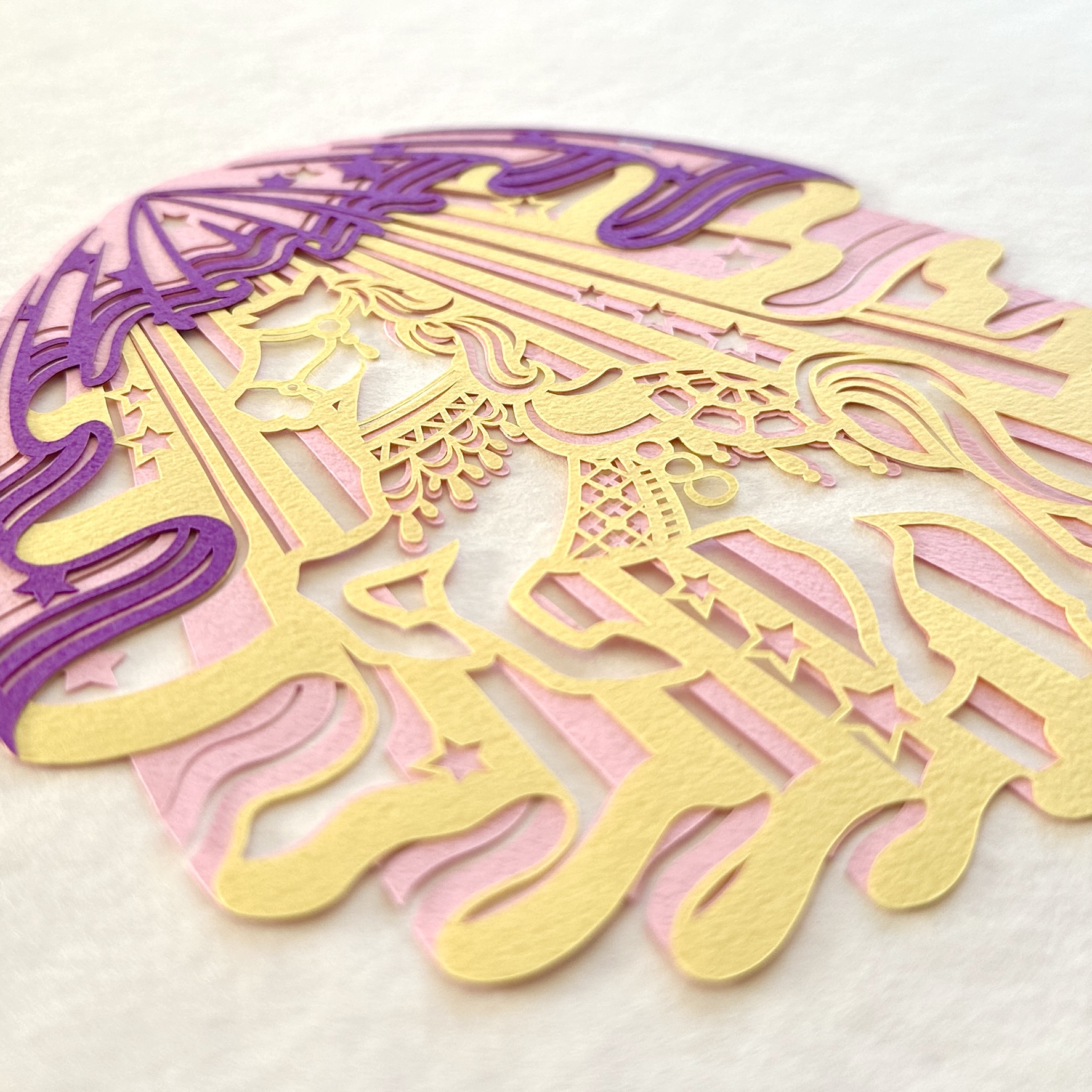 切り絵キット2026.01「午年」 - 重ねる切り絵 祐琴 ｜クラフト作品