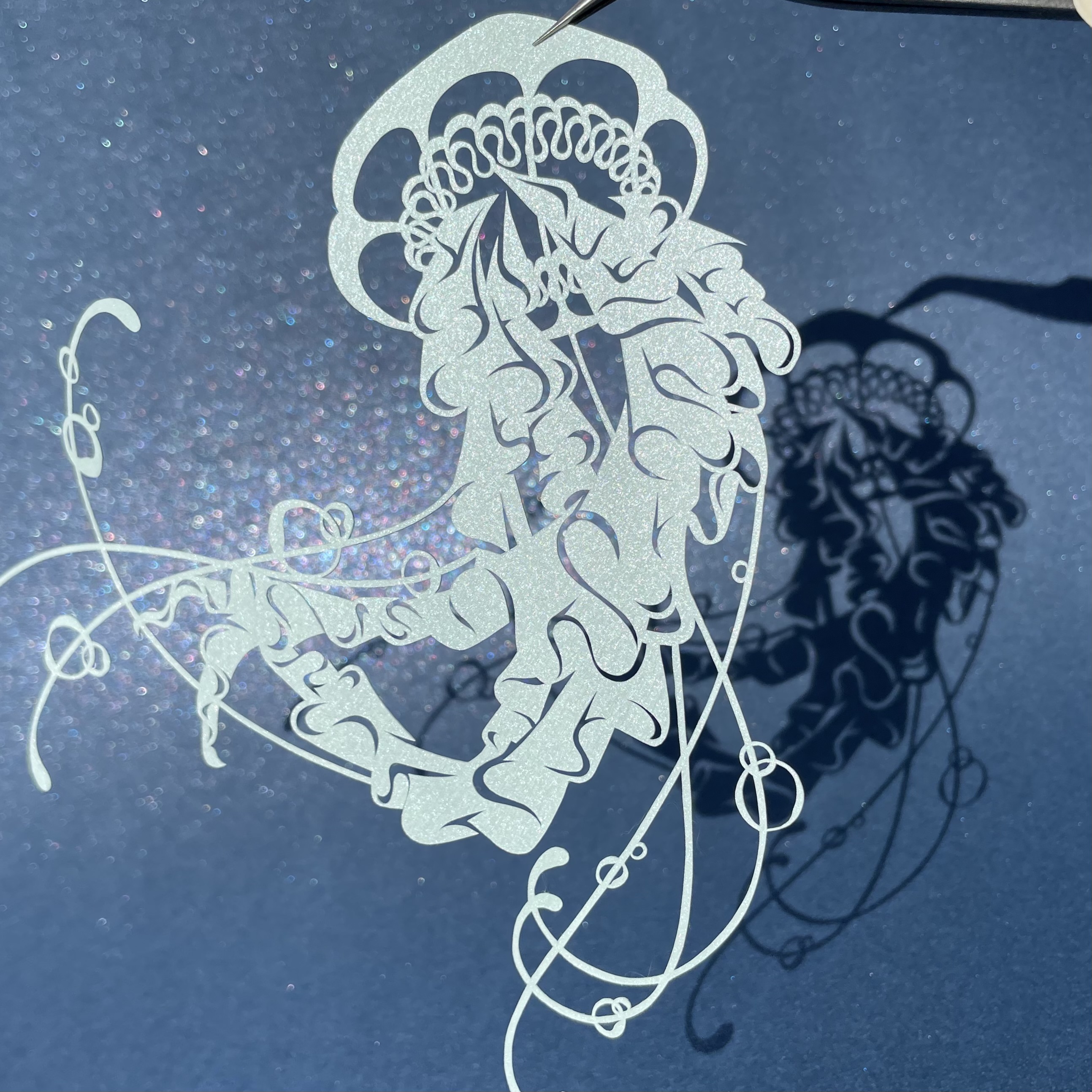切り絵キット2021.04「天体海月」 - 重ねる切り絵 祐琴