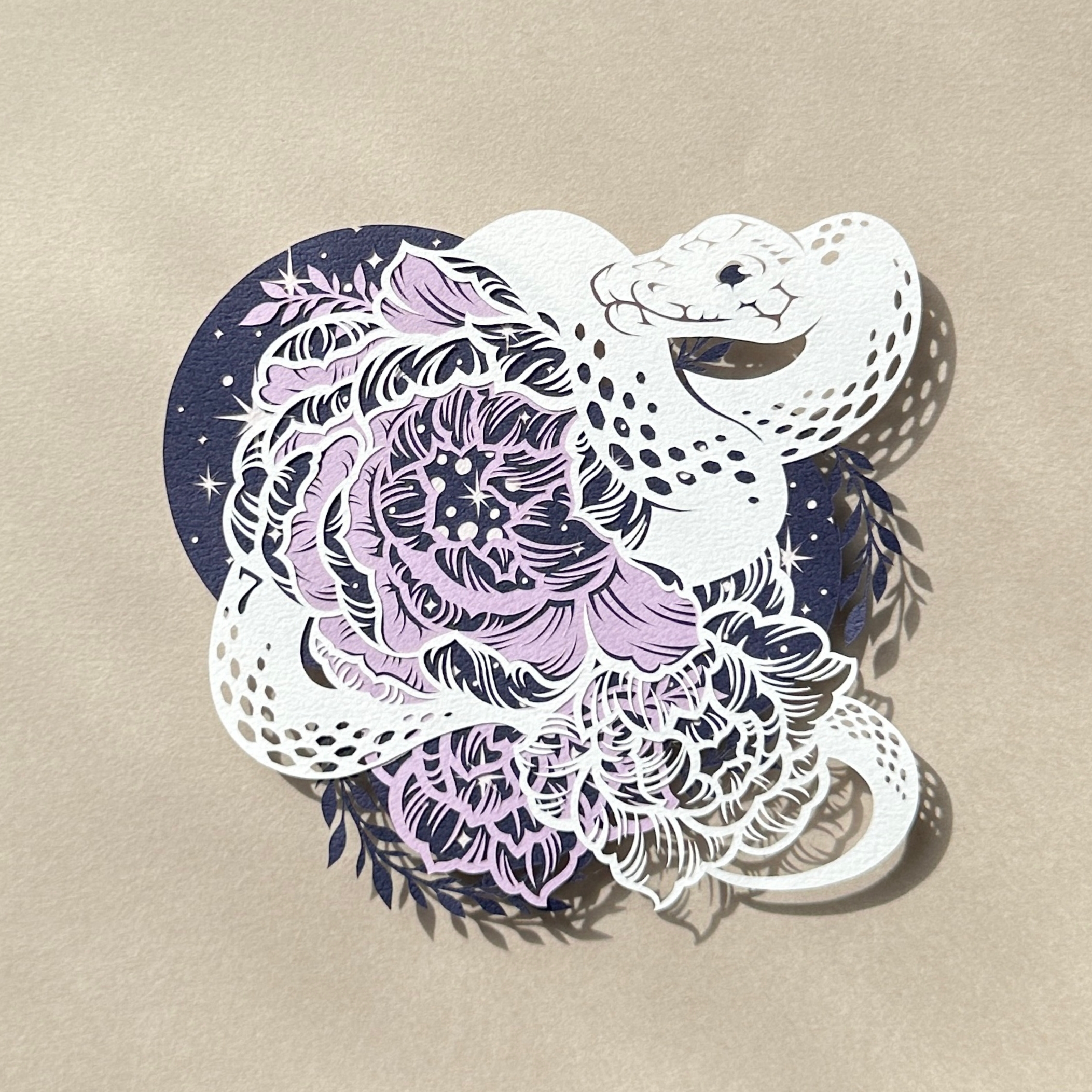 切り絵キット2022.03「城館」 - 重ねる切り絵 祐琴 ｜クラフト