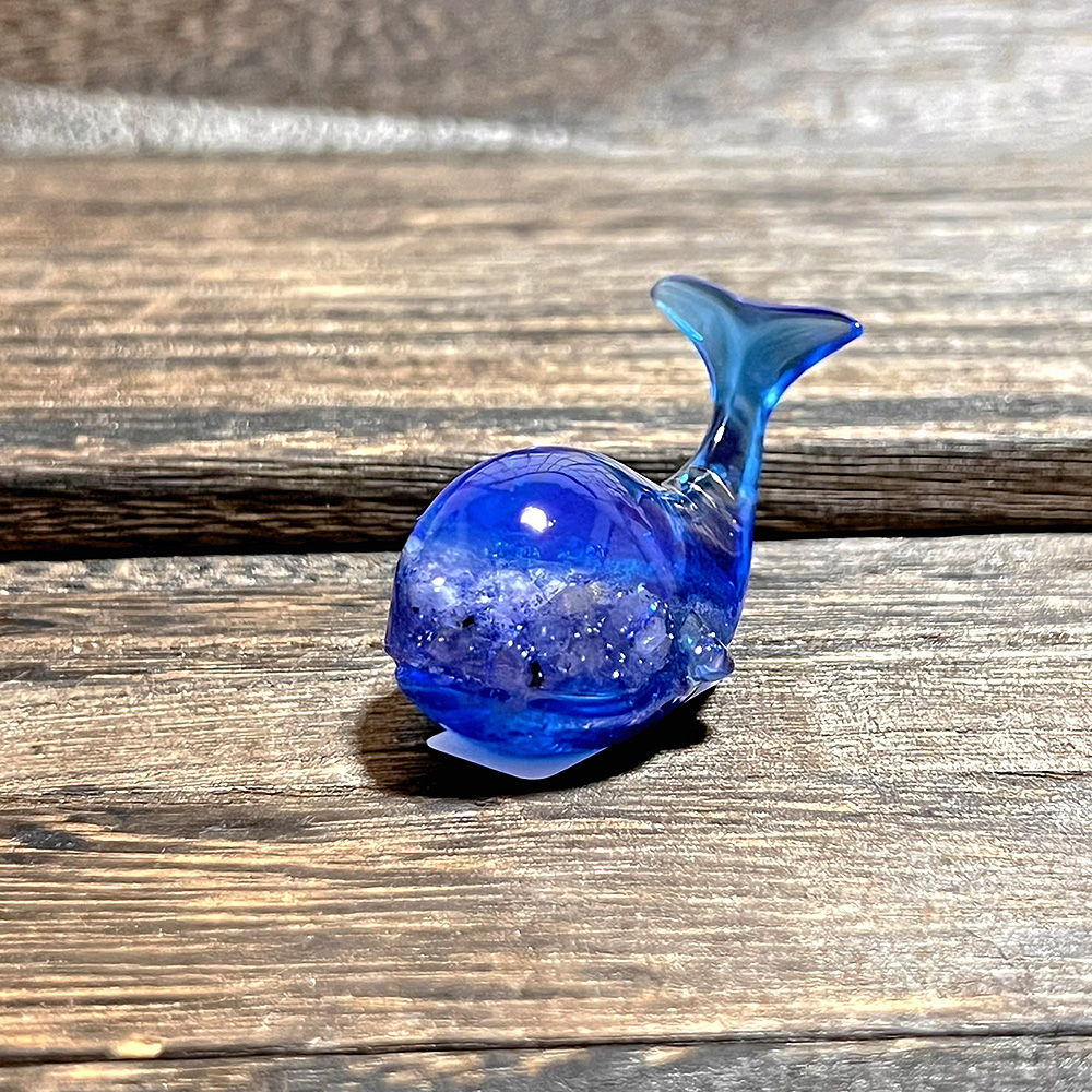 碧のクジラ オルゴナイト おちび タンザナイト＆フローライト