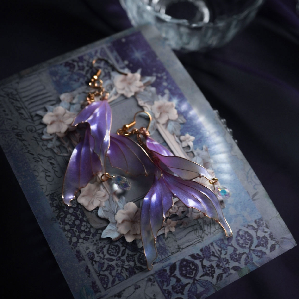 180日納期【マーメイドピアス・イヤリング】*人魚姫の涙耳飾り