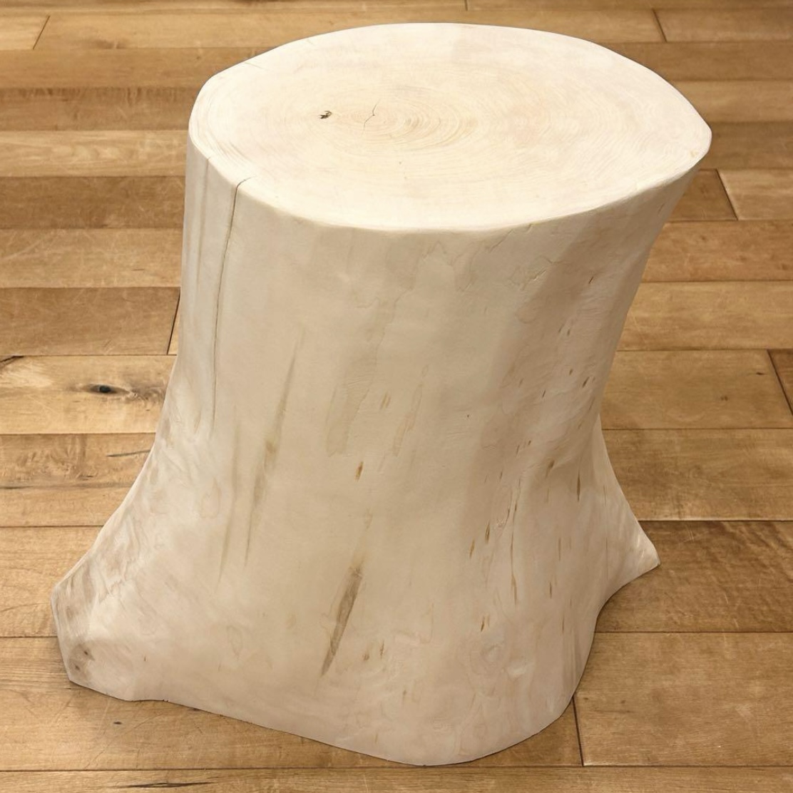 Hinoki Wood Stool No.1194】 - Wood Factory Silky ｜クラフト