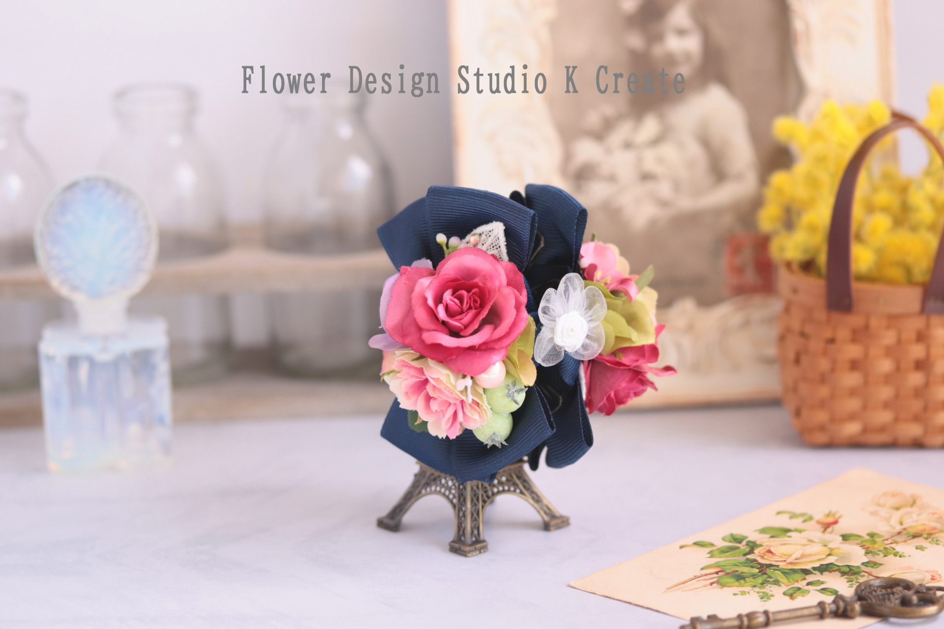 綺麗な水色地にピンクの花柄の フラメンコ衣装ツーピース【新品】