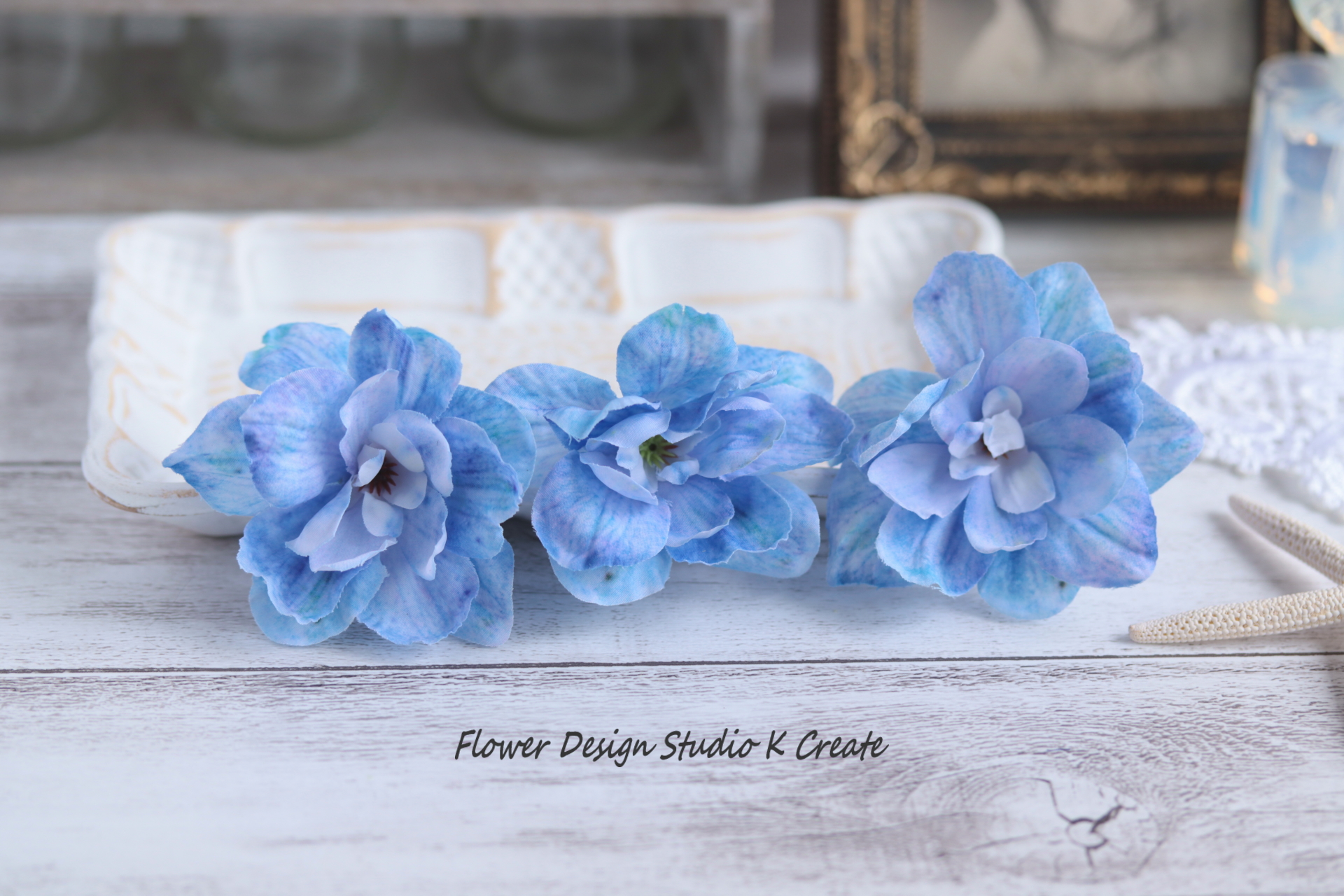 ふわふわファーボタン】ベビーヘアクリップ♡ベビーヘアピン セミ