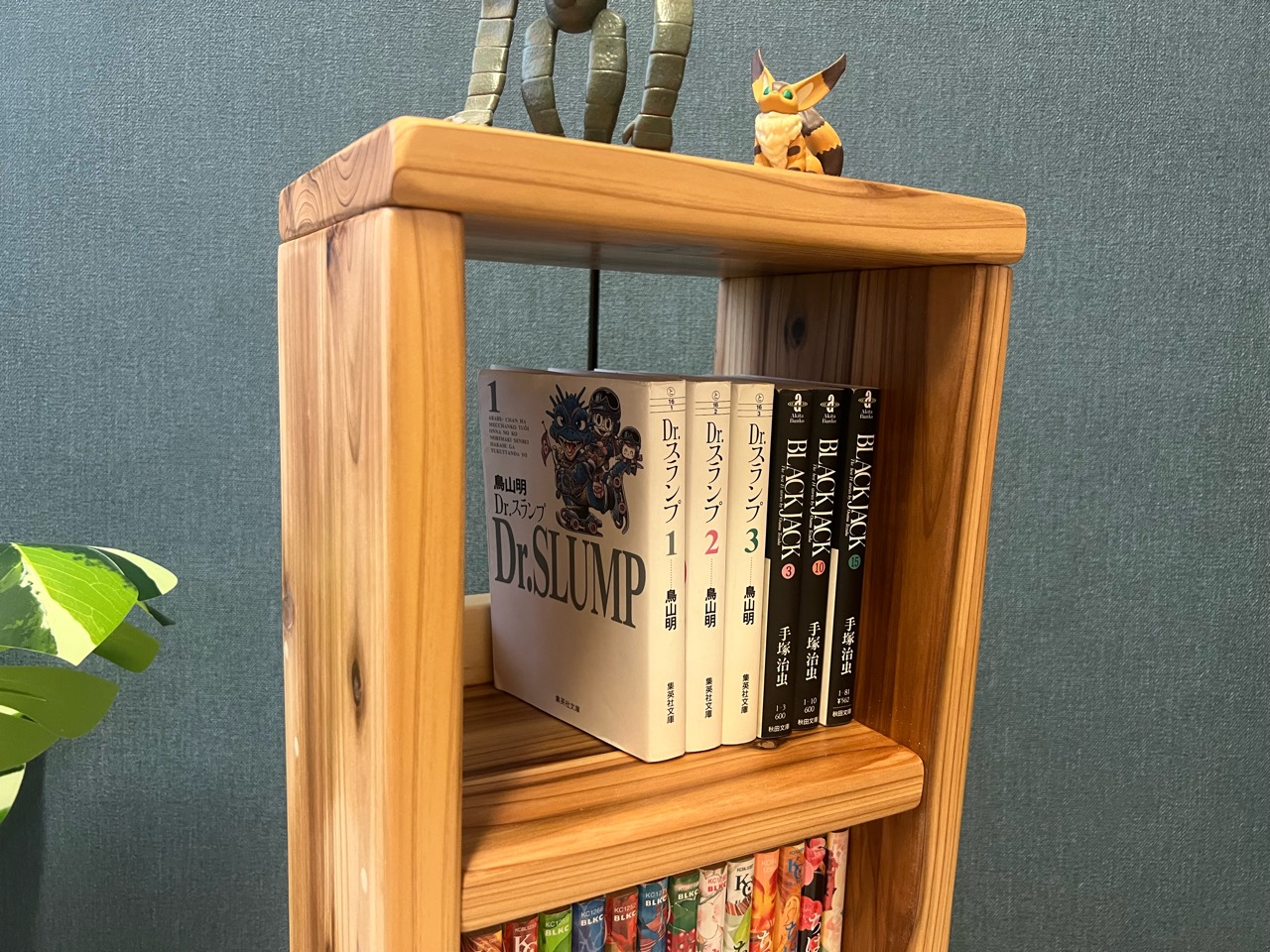 送料無料】 ブックシェルフ 本棚 単行本 文庫本 杉 3段 - 栄町