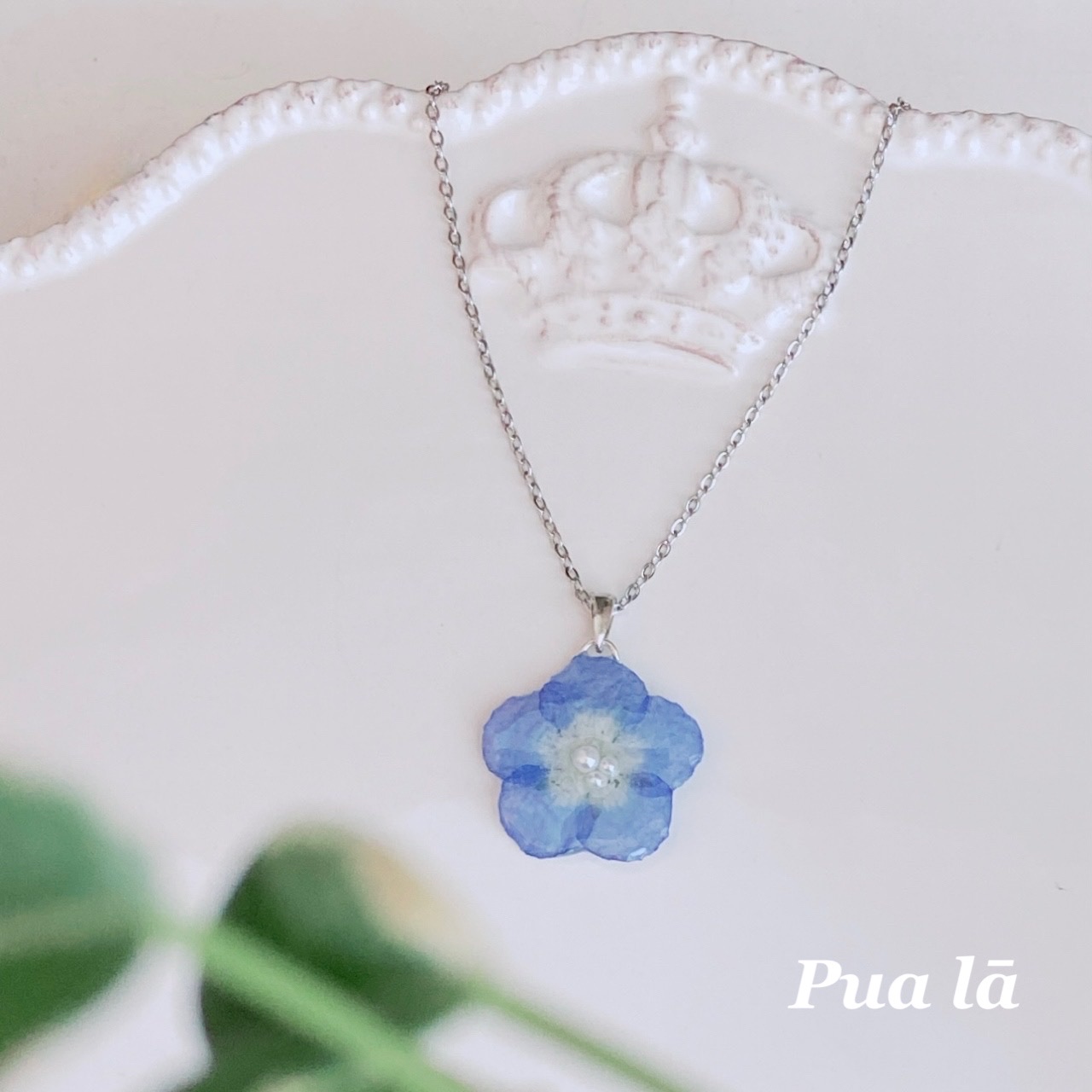 在庫残り1】ネモフィラのネックレス - Pua lā ｜クラフト作品 通販 