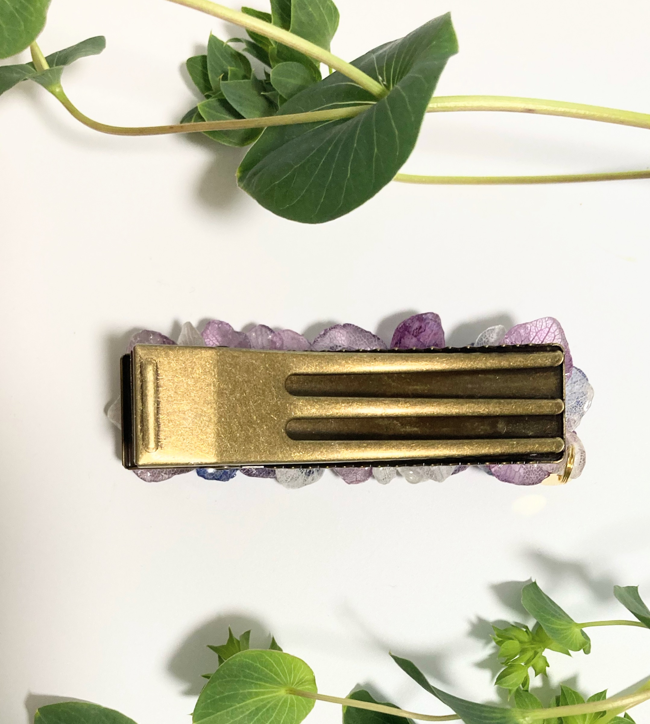 【006】紫陽花のヘアクリップ❁﻿ 【訳あり品】 本物のお花】紫陽花ヘアクリップ（大） - BLISS TOKYO