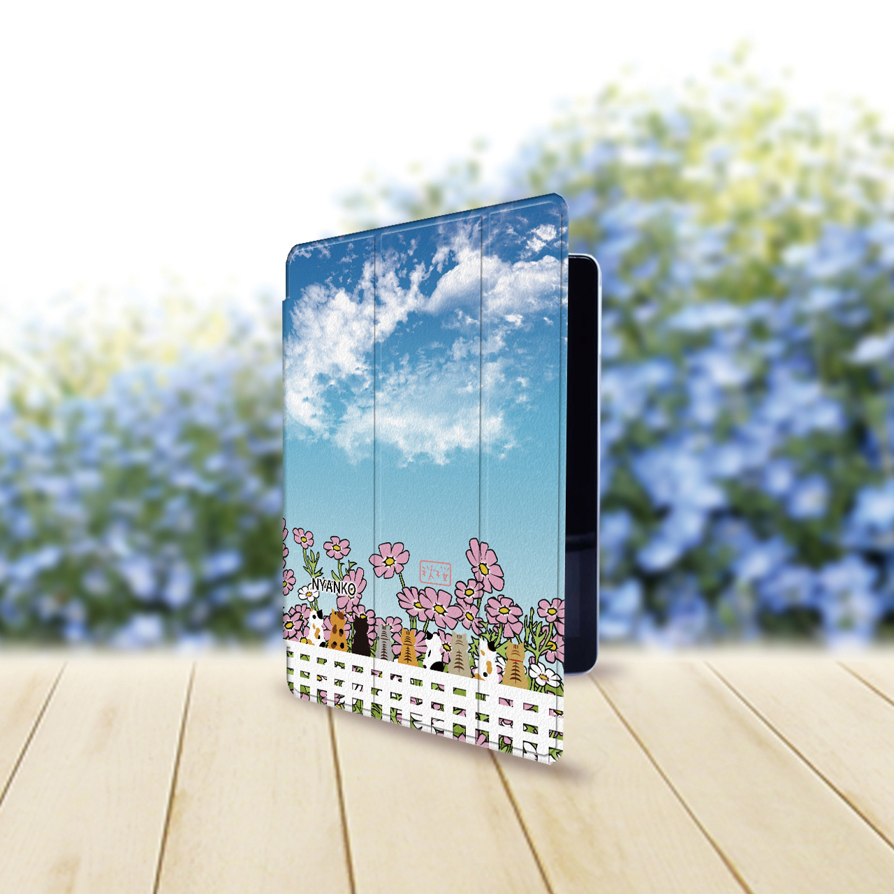 手帳型 iPadケース （バックカバー：ハードタイプ）（片面印刷/カメラ