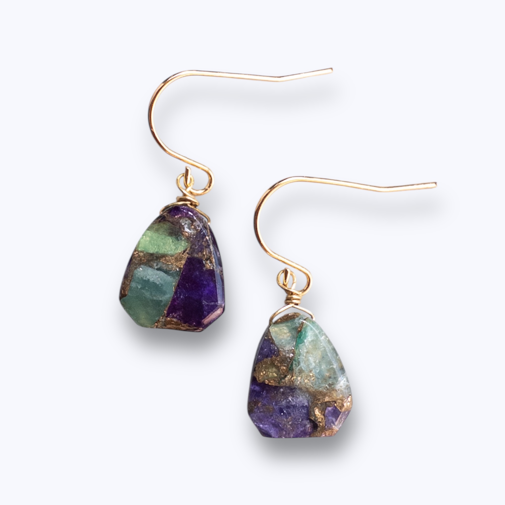 N 専用♦︎14kgfオーシャンジャスパー・サファイアピアス/イヤリング N 専用♦︎14kgfオーシャンジャスパー・サファイアピアス